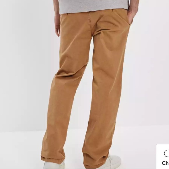 AE Flex Relaxed Straight Khaki Pant - Picture 2 of 11